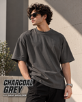Charcoal Grey - Drop Shoulder Tee